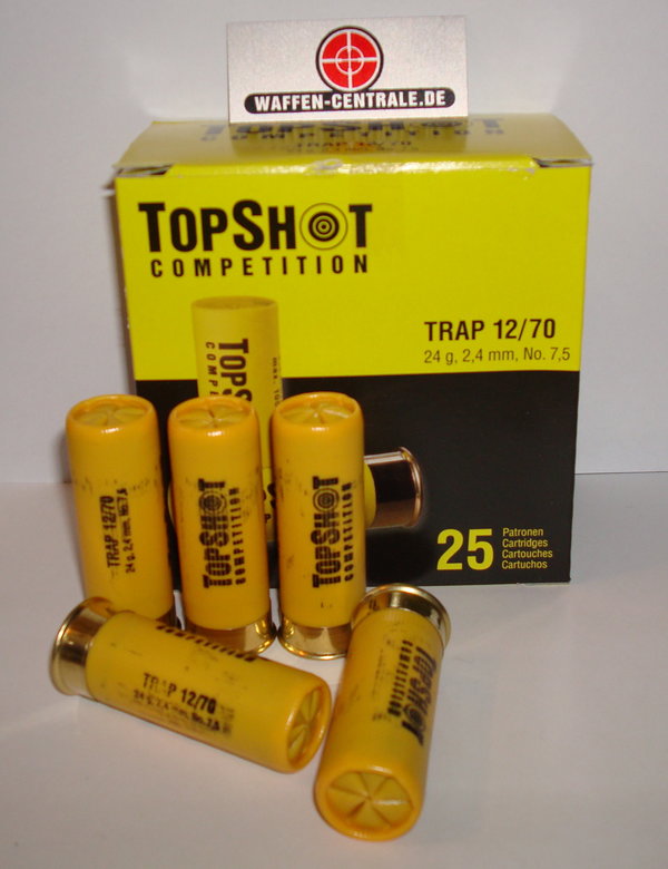 TopShot Competition Trap 12/70 2,4mm 24g  250 Patronen