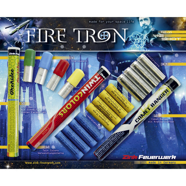 Zink Fire Tron 46 Teilig Feuerwerk 15mm für Signalwaffen